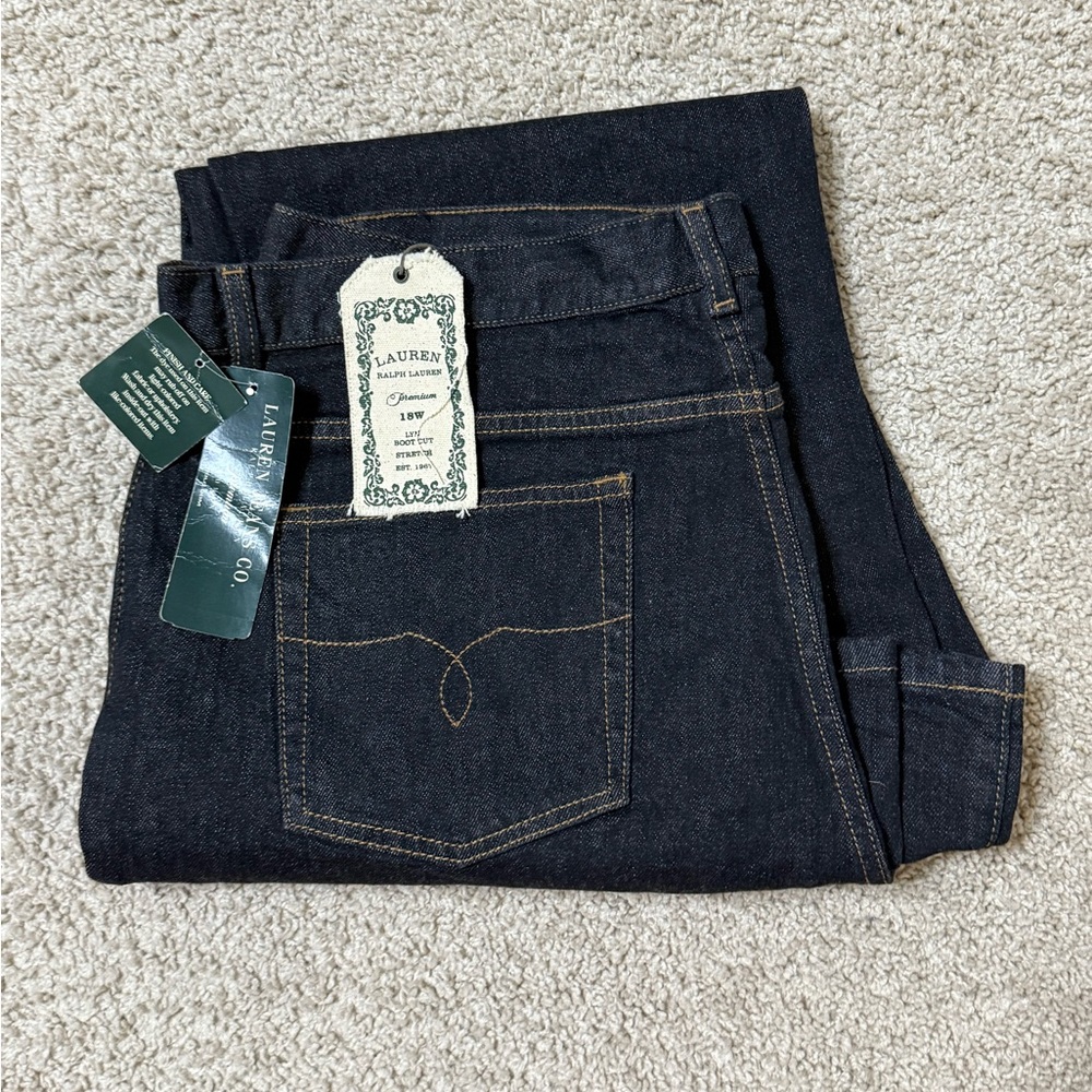 Ralph Lauren Women's Dark Blue Boot Cut Jeans